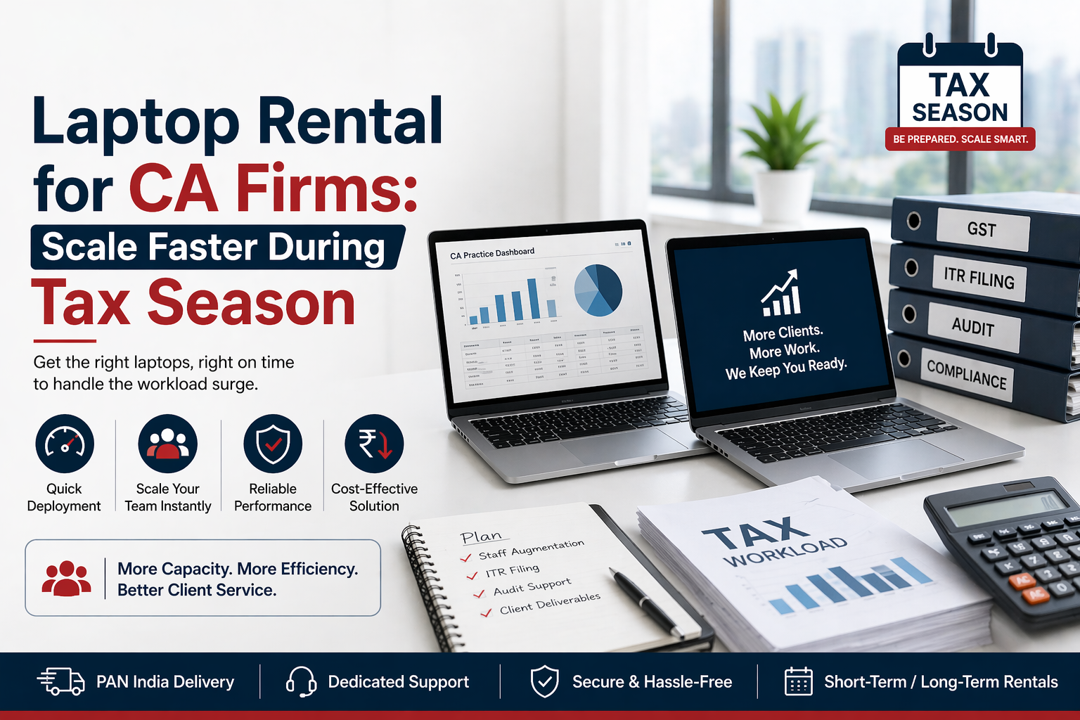 Laptop Rental for CA Firms: Scale Faster During Tax Season