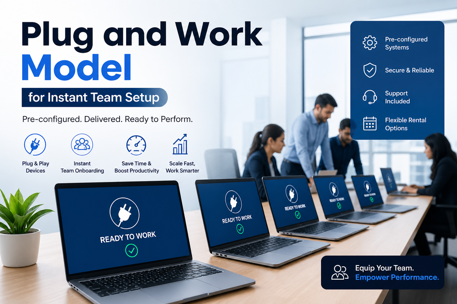 Plug and Work Model for Instant Team Setup