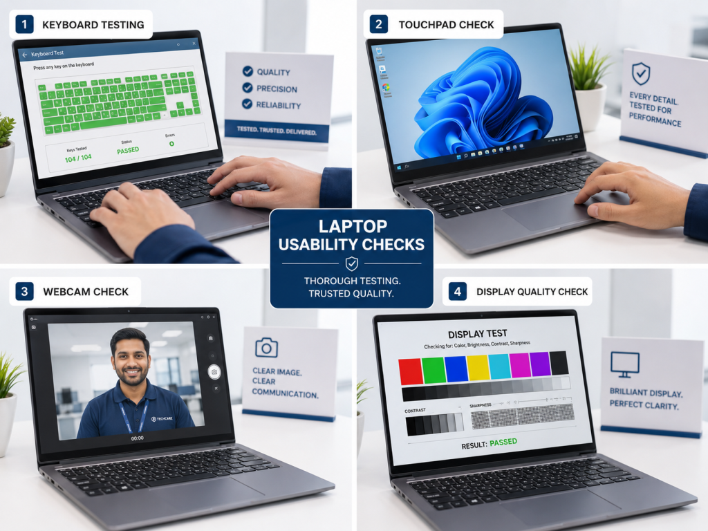 Display, Keyboard, Touchpad, and Camera Checks