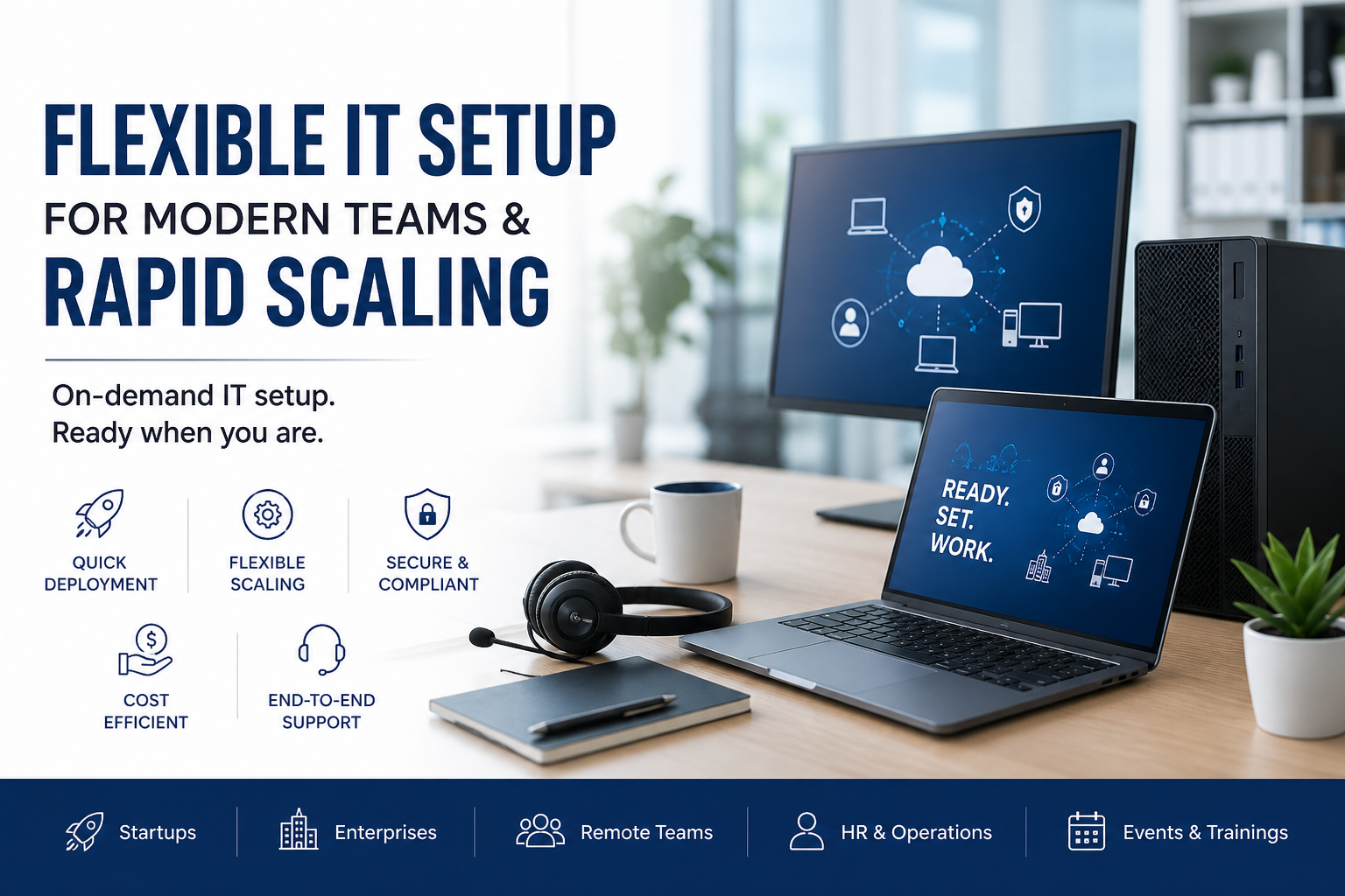 Flexible IT Setup for Modern Teams & Rapid Scaling