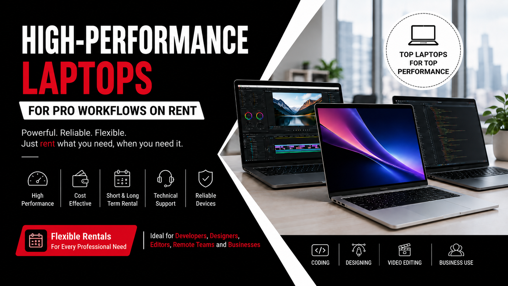 High-Performance Laptops for Pro Workflows on Rent